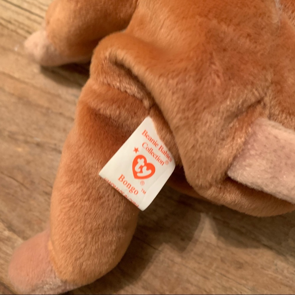 ๐ Bongo the Monkey Ty Beanie Baby Babies 1995 Tag - Picture 3 of 8